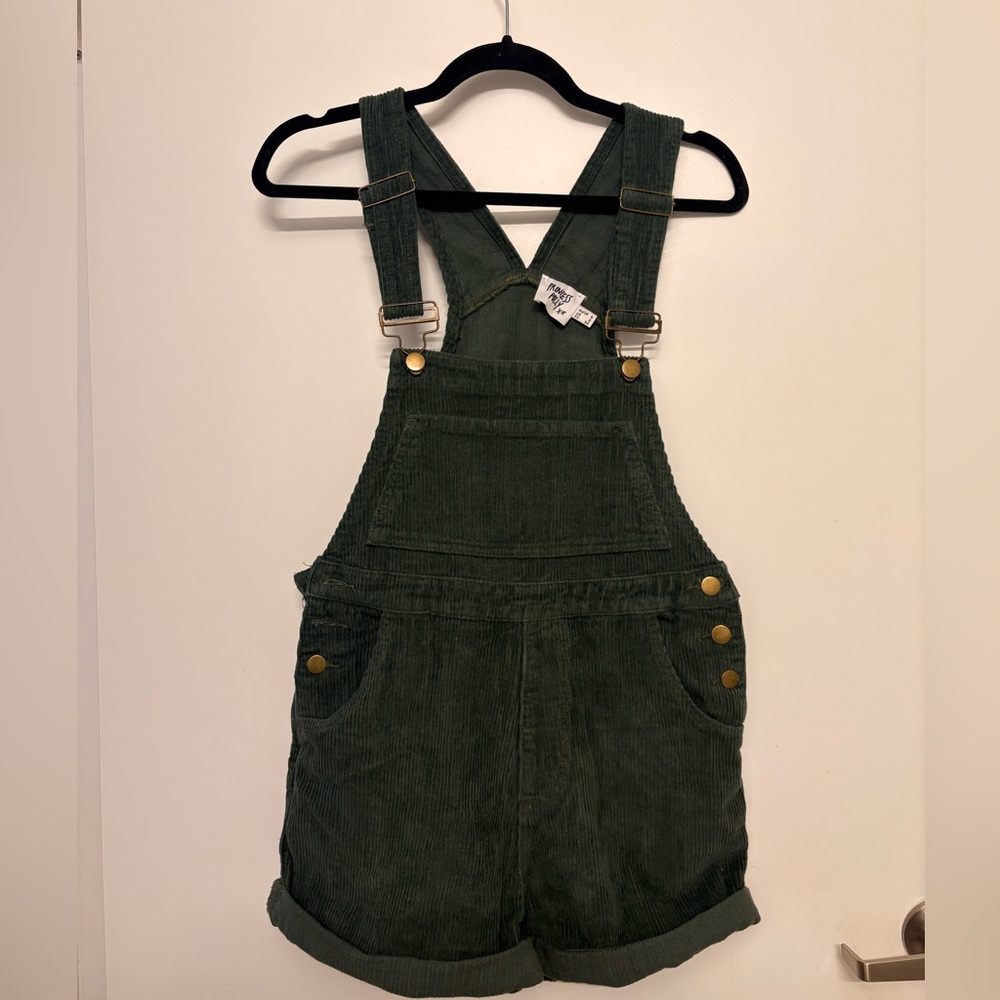 Green Corduroy Overalls